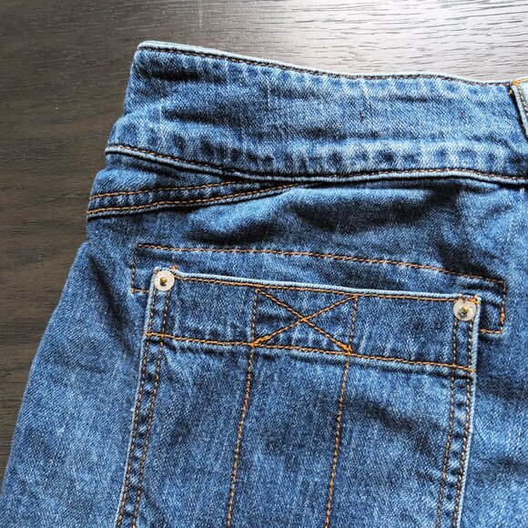 Anthropologie Pilcro The Wanderer Denim Shorts Lightweight Cutoffs Medium Blue - Picture 11 of 14